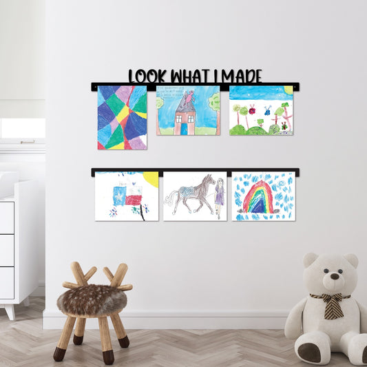 "LOOK WHAT I MADE" Magnetic Art Display Bar