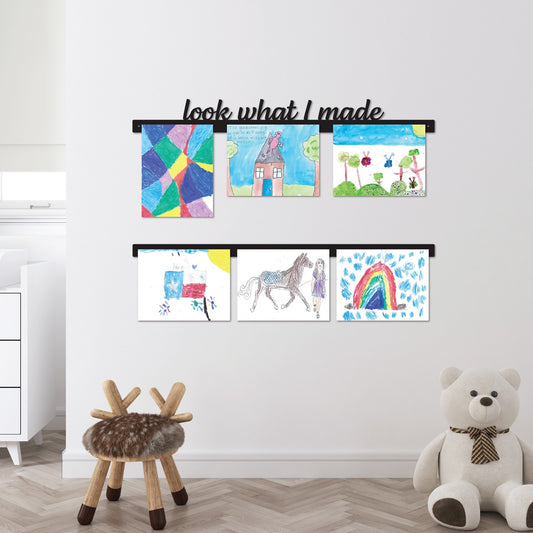 "look what I made" Magnetic Art Display Bar
