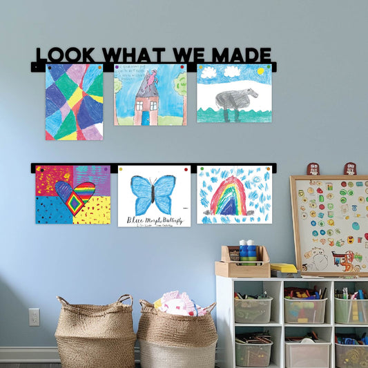 "LOOK WHAT WE MADE" Magnetic Art Display Bar