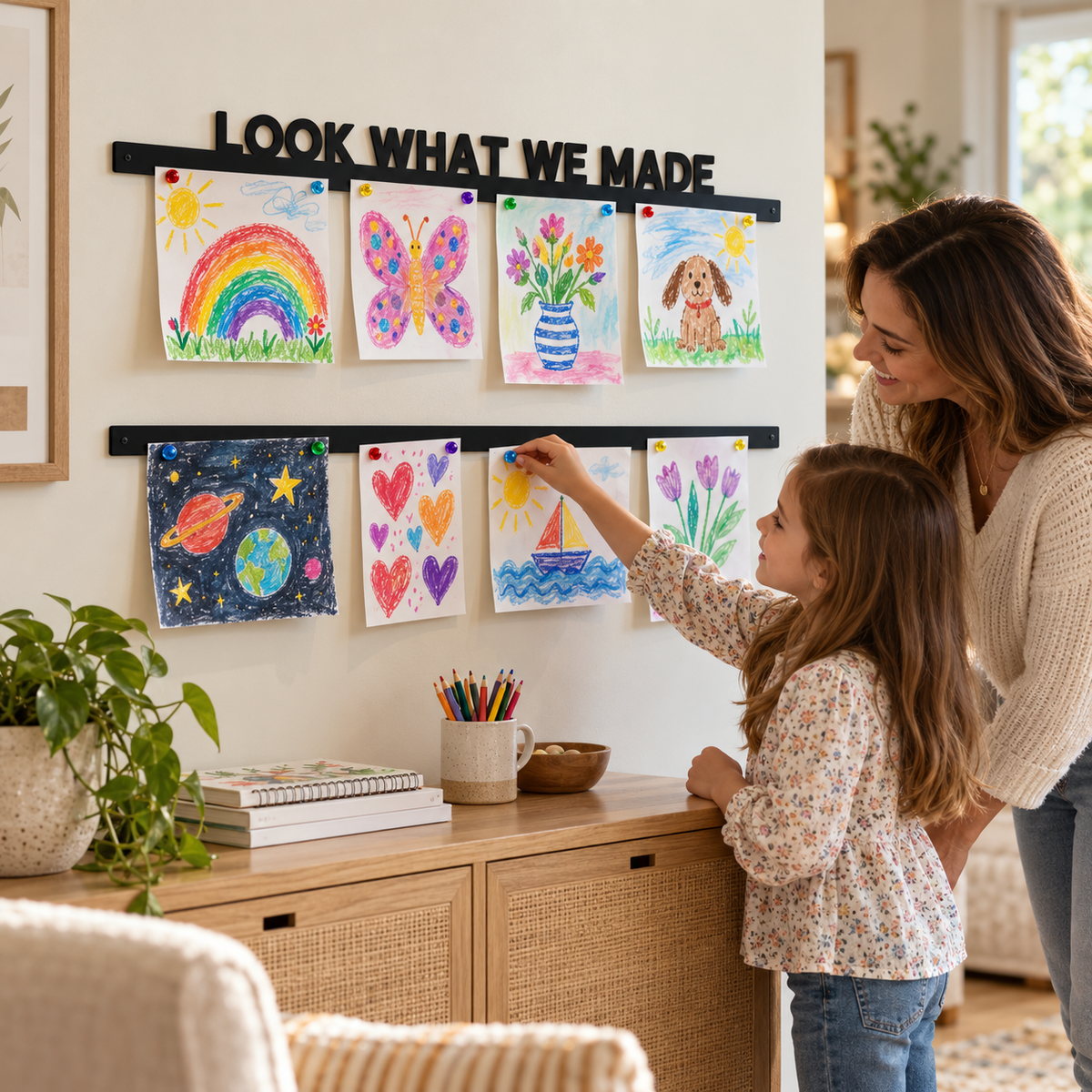 Look What We Made Magnetic Art Display