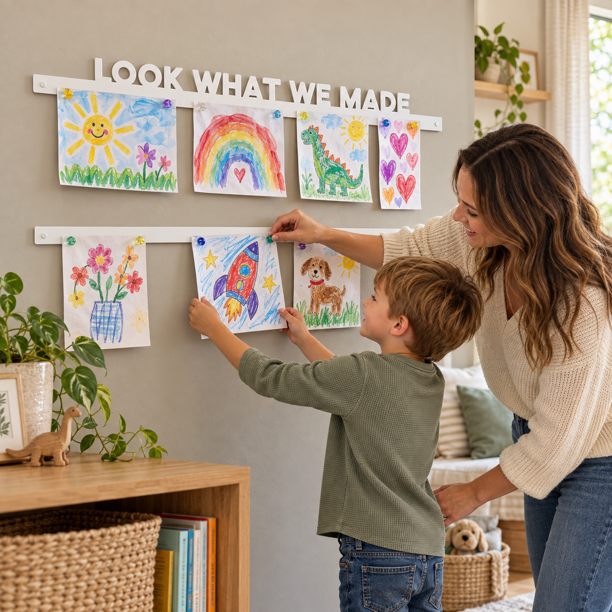 Look What We Made Magnetic Art Display