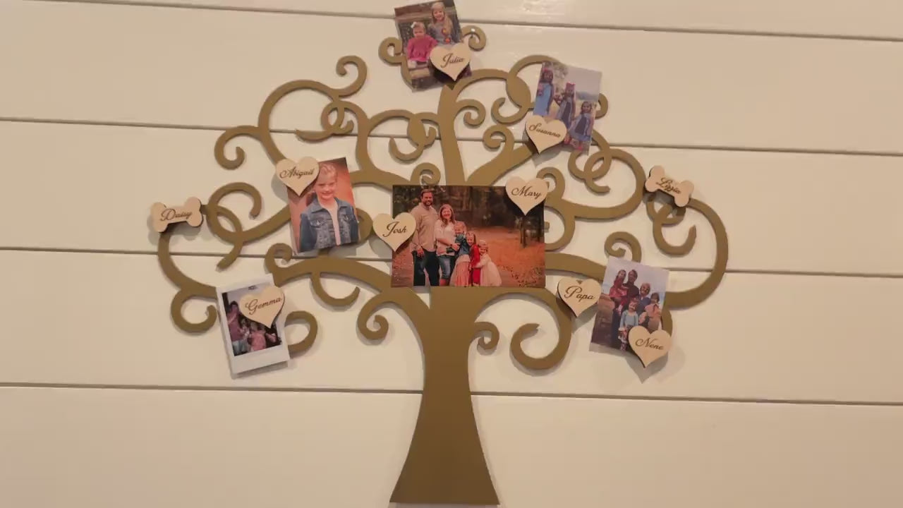 Large Family Tree Wall Hanging | Custom Family Tree | Metal Family Tree | Gift for Grand Parents | Gift for Mom | My Family Tree