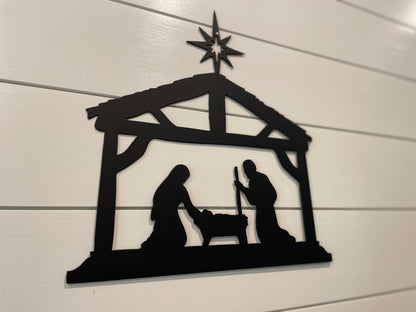 Wall Nativity | Metal Nativity | Christmas Decor | Farmhouse Decor | Nativity Sign | Christmas Sign | Seasonal Decor