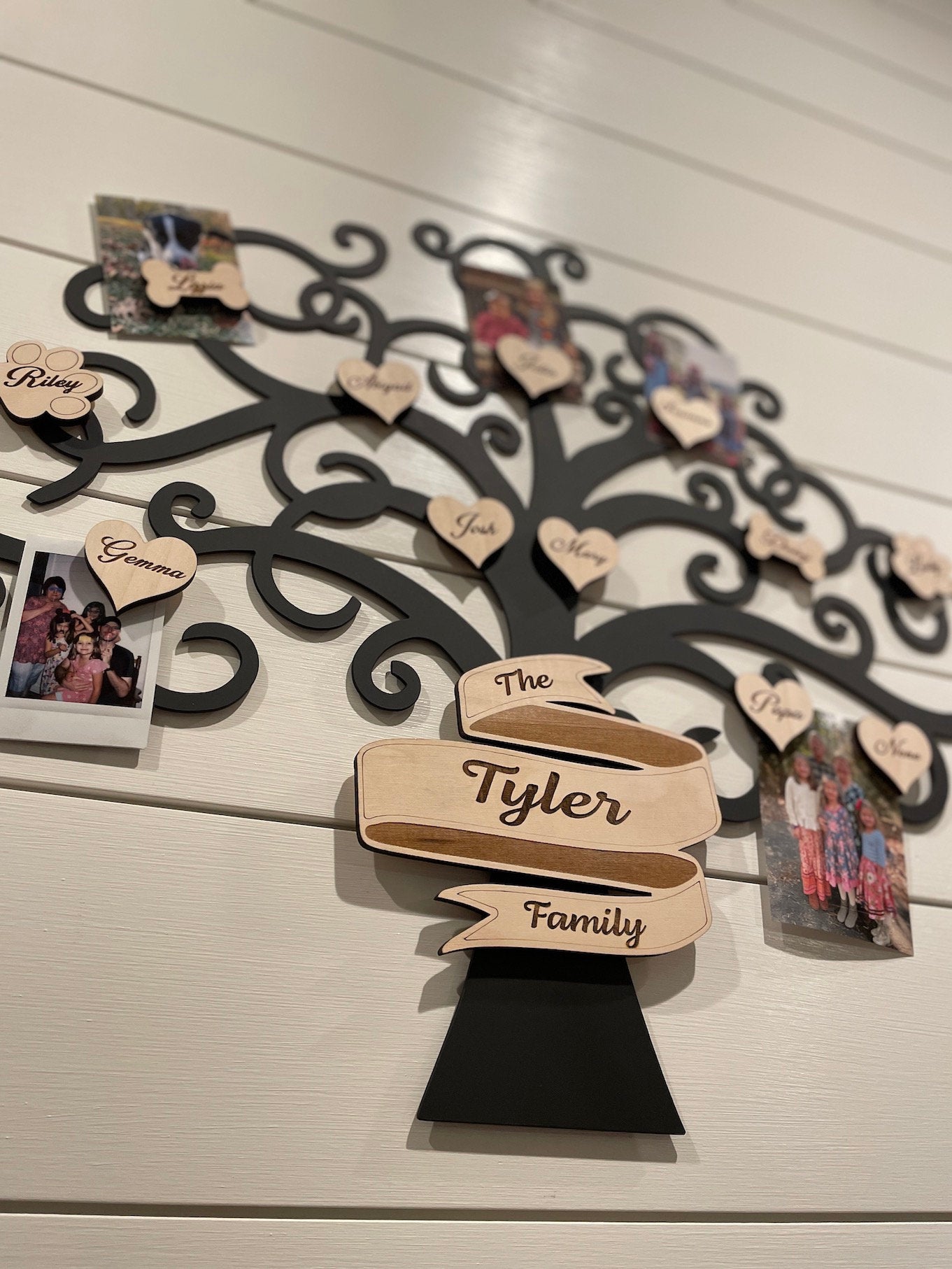 Personalized Family Name Magnet | Name magnets | Custom wooden magnets | Family Tree Names | Family Christmas Gifts