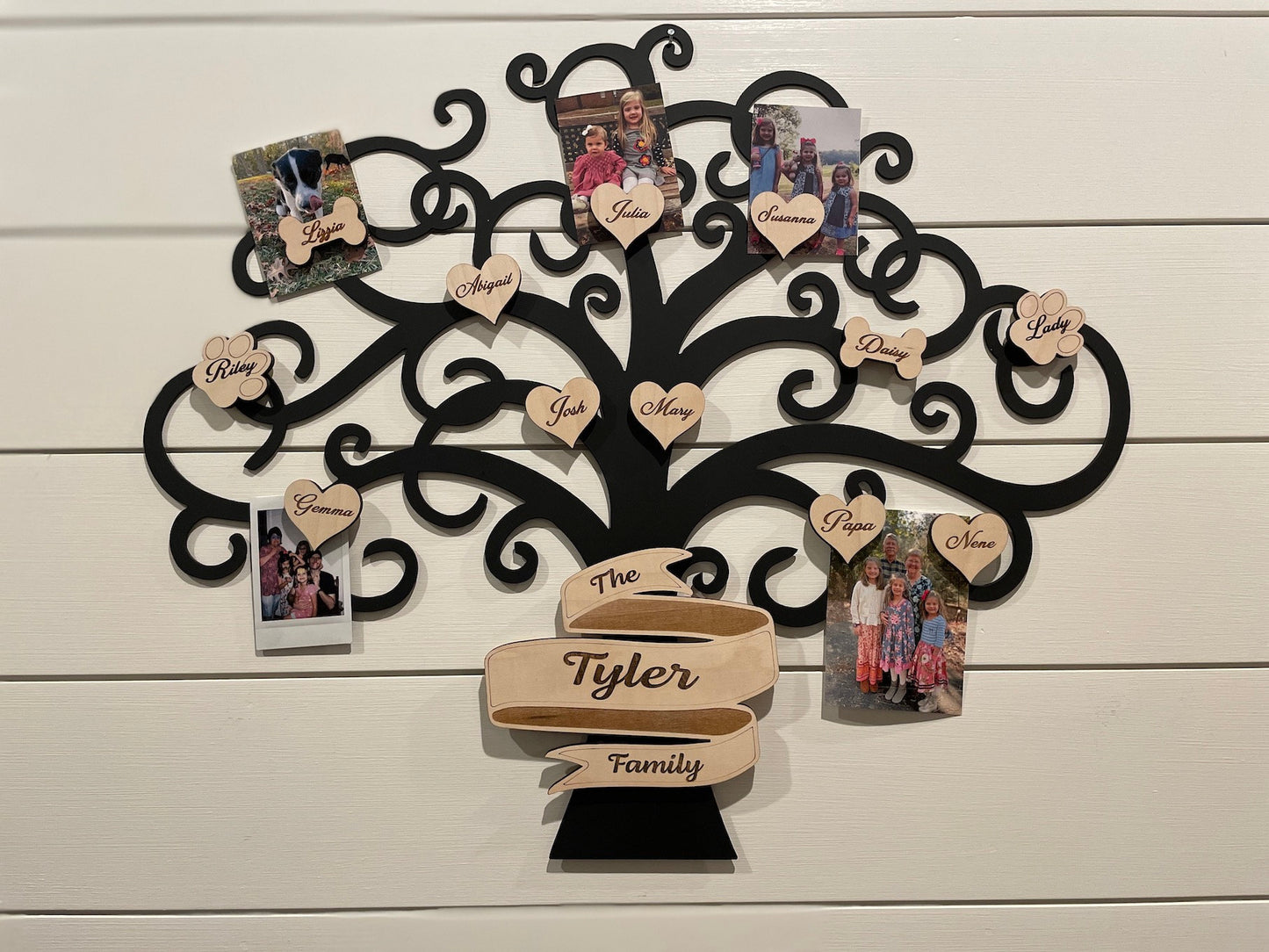 Personalized Family Name Magnet | Name magnets | Custom wooden magnets | Family Tree Names | Family Christmas Gifts