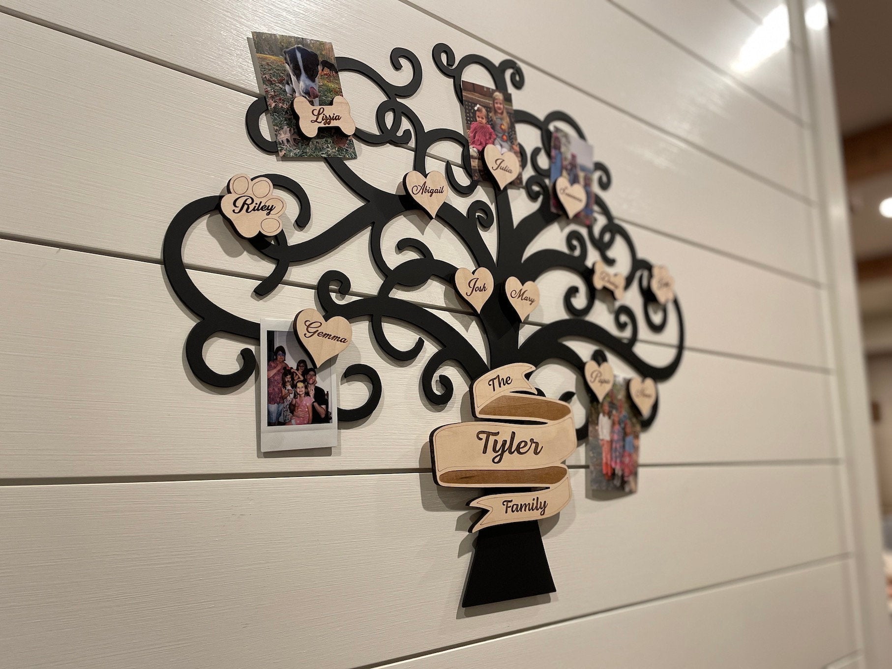 Personalized Family Name Magnet | Name magnets | Custom wooden magnets | Family Tree Names | Family Christmas Gifts