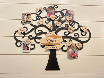 Large Family Tree Wall Hanging | Custom Family Tree | Metal Family Tree | Gift for Grand Parents | Gift for Mom | My Family Tree