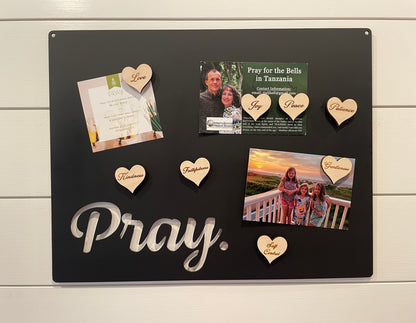 Magnetic Prayer Board, Magnetic Board for Wall, Magnetic Note Board, Pray for Missionaries, Faith Bulletin Board, Praying Without Ceasing