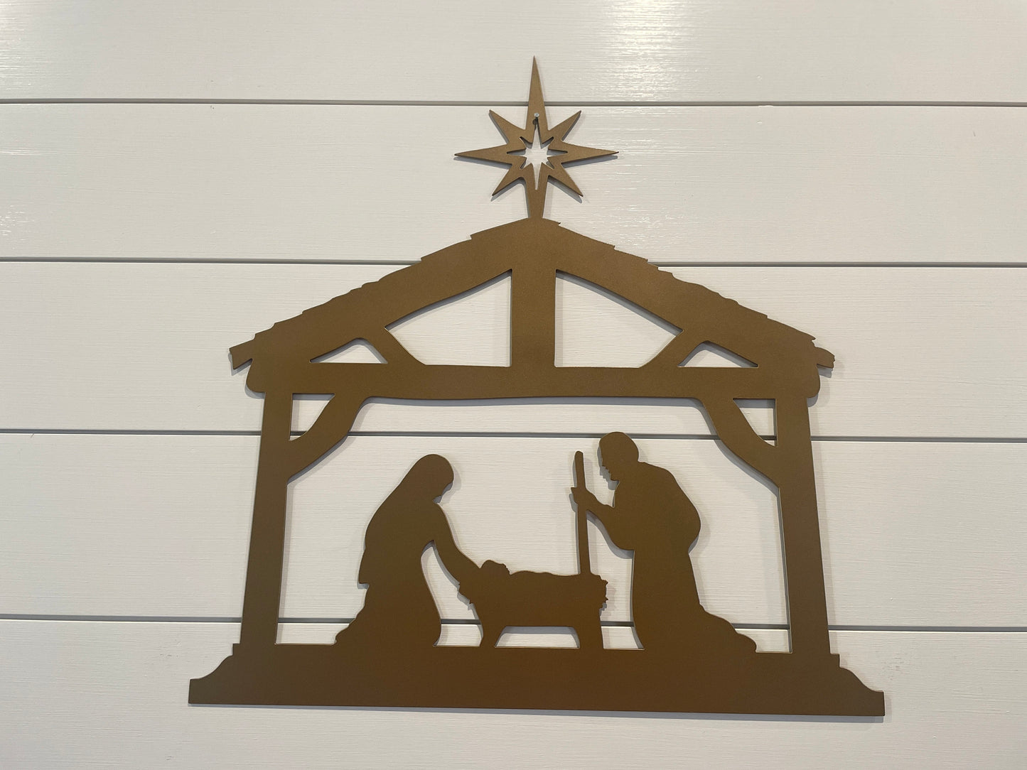 Wall Nativity | Metal Nativity | Christmas Decor | Farmhouse Decor | Nativity Sign | Christmas Sign | Seasonal Decor