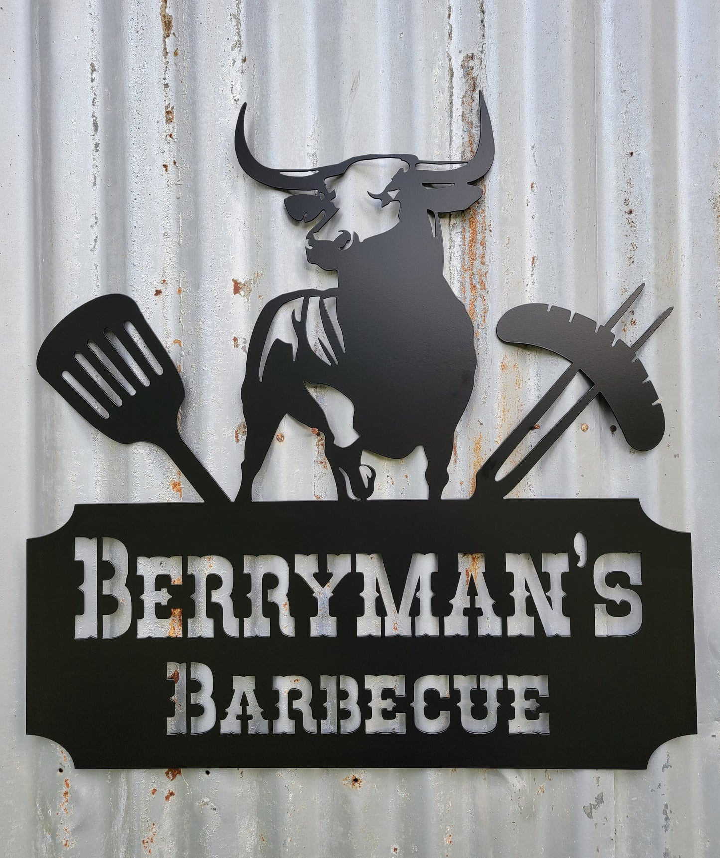 Personalized Grill Sign; Metal Grilling Sign; Dad's Grill Sign; Metal BBQ Smoker and Grill Sign; Grilling Gift; Grandpa; Papa; Father's Day